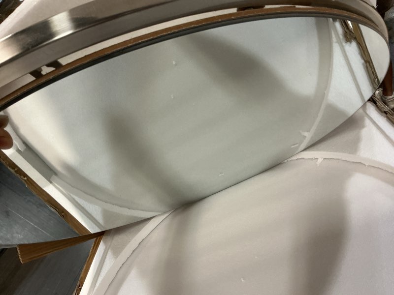 Condition photo showing As Is for led bathroom mirror 24 inch, 3 color temperatures (3000k/4500k/6000k), dimmable backlight, anti-fog, 5mm hd glass, cri 90+, round vanity mirror with light back light 24"l x 24"w