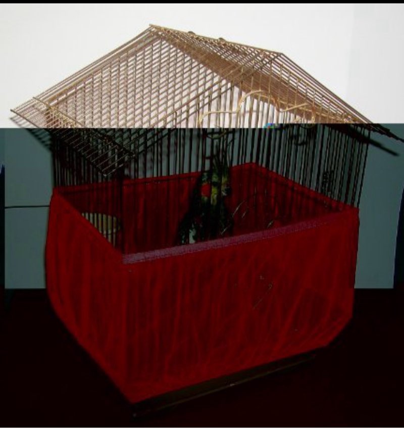 bird cage skirt-made in usa - medium size (red)