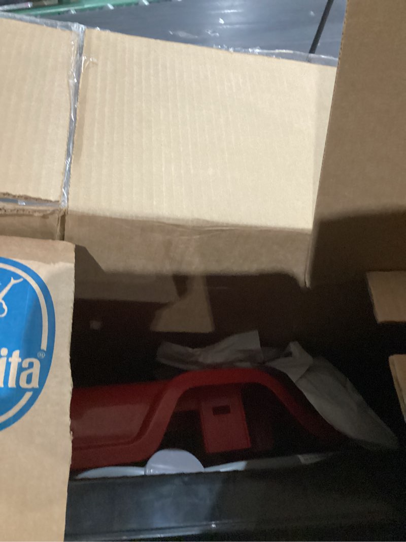 Condition photo showing As Is for jeep classic wrangler 3-in-1 grow with me walker by delta children, red