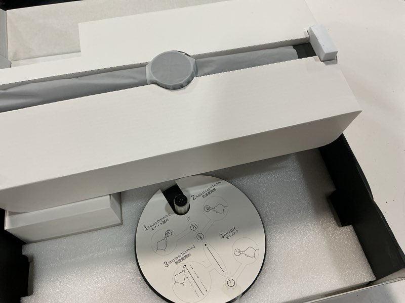 Condition photo showing New/Like New for ezvalo smart desk lamp with app control, eye-caring auto-dimming table lamp with motio sensor,3 color temperature, works with alexa & google assistant, desk light with timer for reading, studying