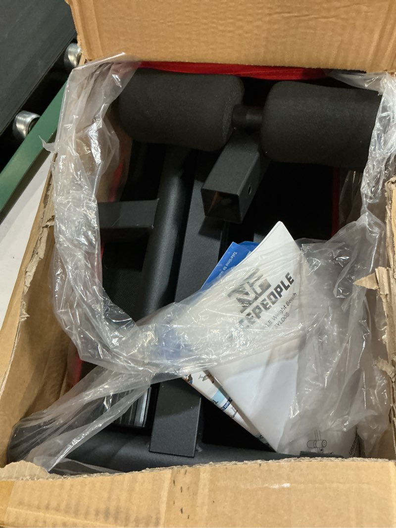 Condition photo showing Good Condition for nicepeople adjustable weight bench for home gym, 660lbs capacity workout bench with 8 backrests for chest shoulders arms, compact and foldable strength bench for small space apartment room