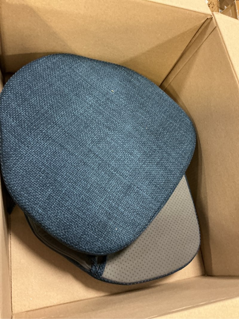 Condition photo showing Good Condition for Shinnwa Kitchen Chair Cushions Set of 2, High-Resilience Foam Windsor Seat Pads, Dining Chair Cushions with Ties & Textured Cover, 2 Pack, 16.5 x 15.5 x 2, Navy Blue 2 Count (Pack of 1) Navy Blue