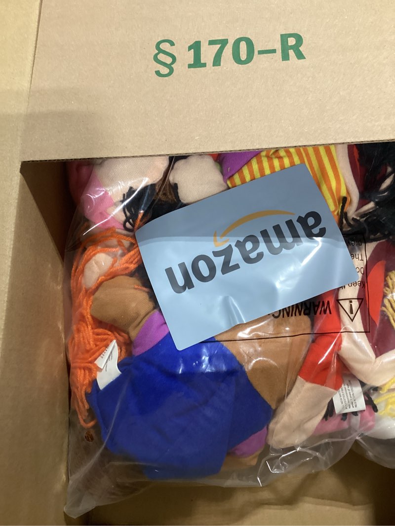 Condition photo showing New/Like New for fun express hand puppets for kids - 8 multicultural plush puppets with movable mouths for speech therapy, social emotional learning & dramatic play | 14 inch educational toys for classroom & home use