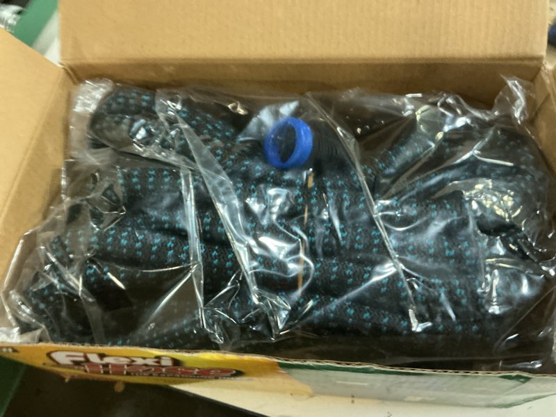 Condition photo showing Good Condition for flexi hose expandable garden hose with 8 function nozzle, 75ft - lightweight retractable garden hose, water hose - no-kink flexibility, 3/4 inch solid brass fittings and double latex core