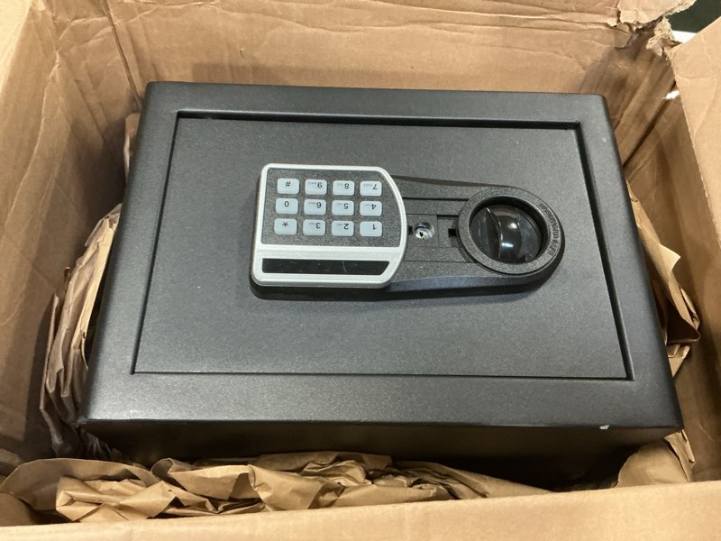 Condition photo showing Good Condition for 1.3 Cuft Safe Box, Home Safes with Digital Combination Lock, Anti-Theft Safety Box with Digital Keypad, Smart Alert System, Spare Keys, Removable Shelf, LED Light, Personal Document Safe 1.3 Cubic Feet