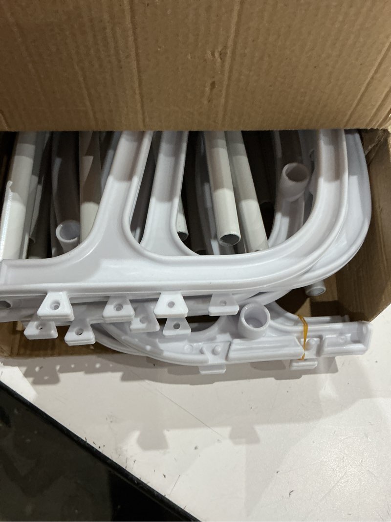 Condition photo showing As Is for fancy buying over the door shoe rack holder - 36 pair shoes hanging shelf storage shoe organizer with hooks
