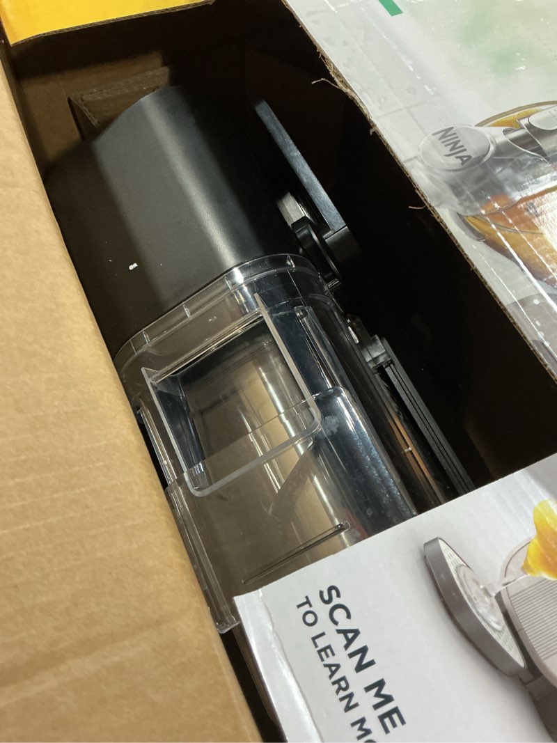 Condition photo showing As Is for ninja slushi xl smart frozen drink maker & slushi machine | with slushassist technology |128 oz. capacity | sodas, margaritas, frappes, milkshakes & more | crema | fs601br 128oz capacity