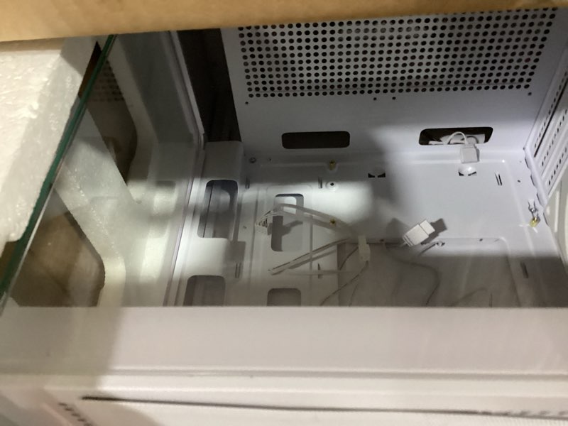 Condition photo showing Good Condition for Micro ATX PC Case, Gaming MATX PC CASE with 3 PWM ARGB Fans Pre-Installed, Type-C Full-View Dual Tem