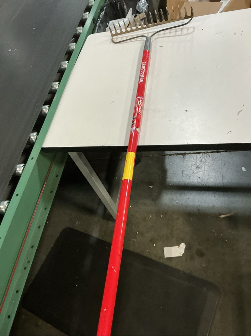 Condition photo showing As Is for b15f bow rake w-fiberglass handle razor-back