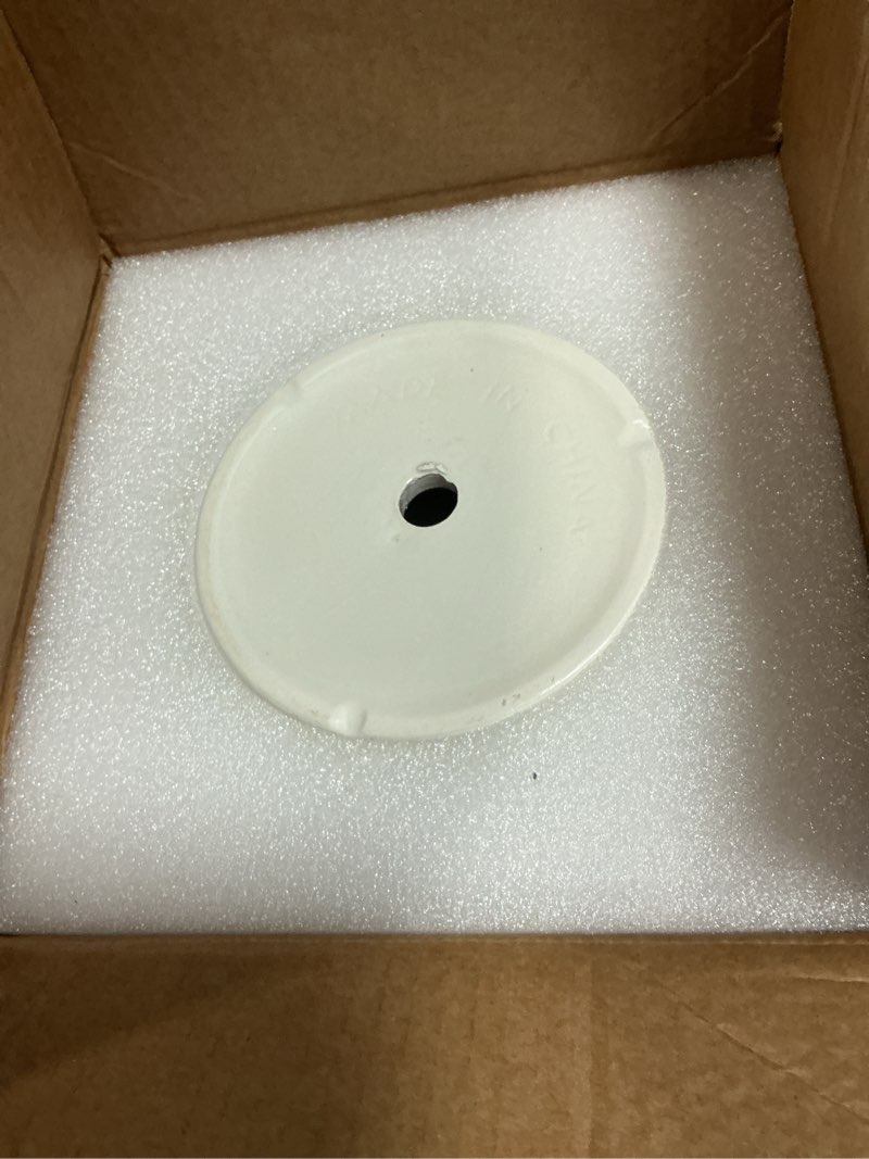 Condition photo showing Good Condition for 8 Inch Plant Pot,Ceramic Planter with Drainage and Saucer,Ceramic Pots for Plants,Indoor Plant pots,Ceramic Flower pots(Pure White) Pure White 8 Inch-1 Pack