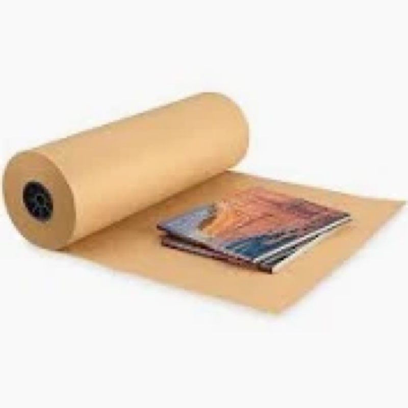 IDL Packaging Brown Kraft Paper Roll 36" x 2160" (180 feet), 30lb Thickness - USA-Made Brown Wrappin