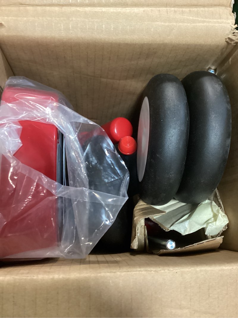 Condition photo showing As Is for radio flyer scoot 2 scooter, red, for kids ages 1-4, ride on toy or 4-wheel kids scooter, durable wheels and frame, converts easily with flip deck, toddler ride on toys