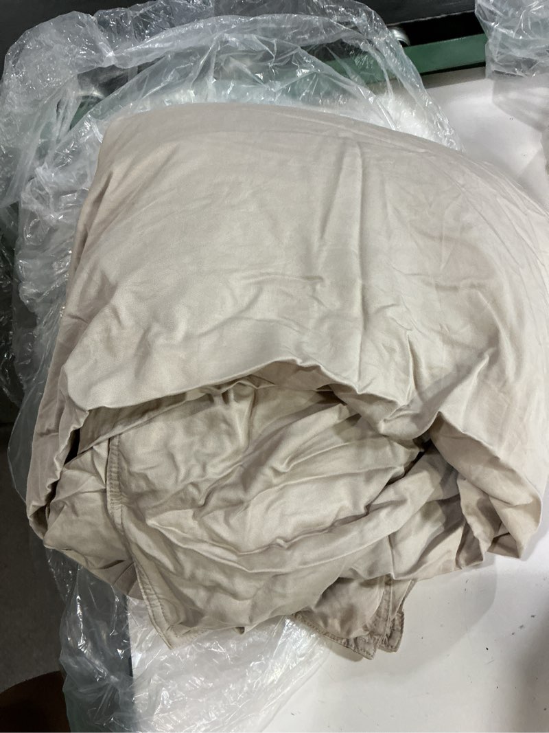 Condition photo showing Good Condition for quince bamboo duvet cover, king/cal king, sand