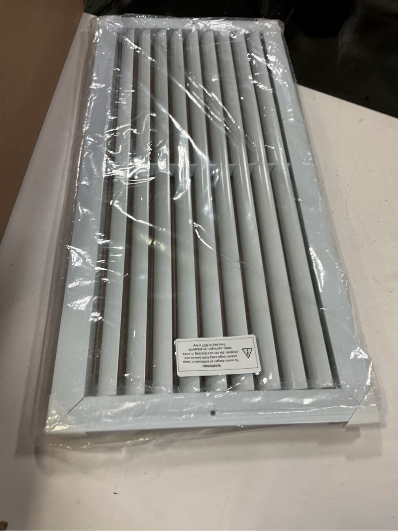 Condition photo showing Good Condition for 24" x 10" (Duct Hole) Decorative Air Return Vent Cover – Aluminum HVAC Grille for Ceiling & Wall, Rustproof AC Return Vent, Premium Modern Design, 25.6" x 11.6" Face, Ideal for Home HVAC 24" x 10" Duct Hole [25.6" x 11.6" Face]
