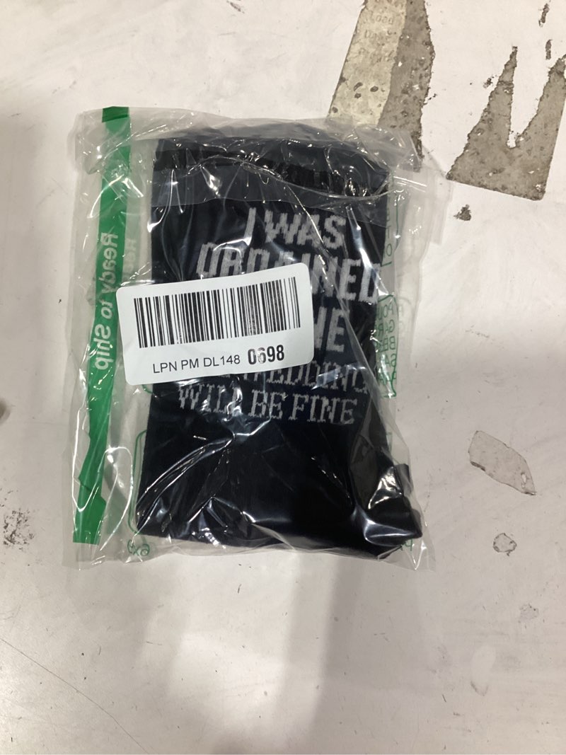 Condition photo showing New/Like New for wedding funny gifts for wedding officiants, novelty wedding socks for men & women. black158