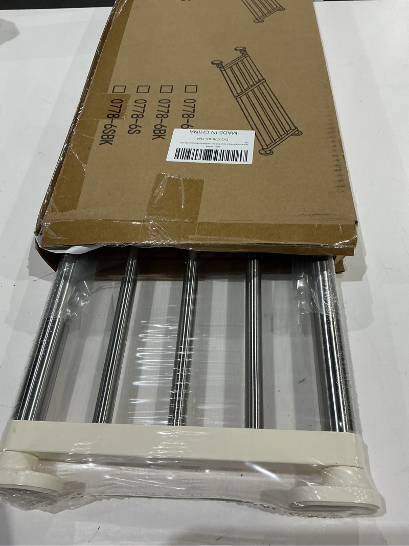 Condition photo showing Good Condition for baoyouni tension closet shelf, adjustable storage rack separator wardrobe cupboard divider organizer rod for kitchen bathroom bedroom, 23.62-39.37 inch (23.62-39.37) in
