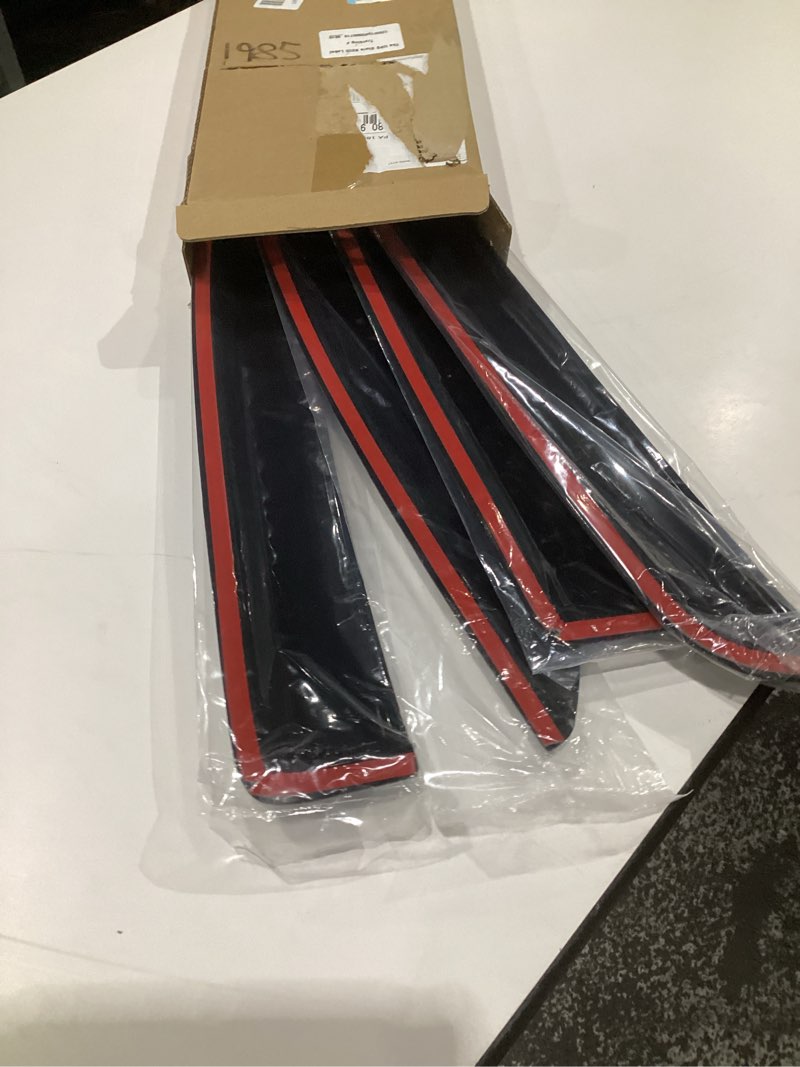 Condition photo showing Good Condition for kpy rain guards fit for 2023-2026 chevrolet/chevy colorado crew cab, out-channel window visors vent wind deflectors 4pc, truck accessories for 2023-2026 gmc canyon crew cab (full-size cabs) 2023-2026 colorado/canyon crew cab