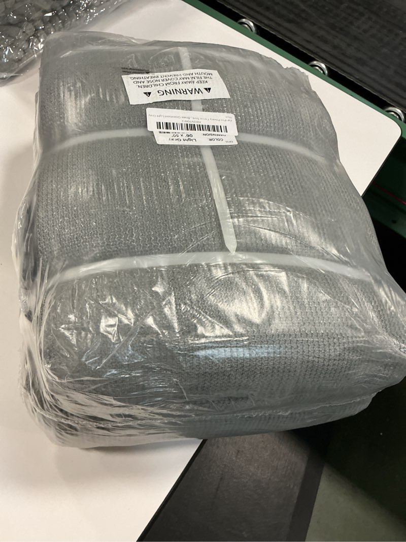 Condition photo showing New/Like New for Privacy Fence Screens 6'x50' Sun Block Windscreen with Heavy Duty Commercial Grade 160 GSM with Brass Gromment Light Gray