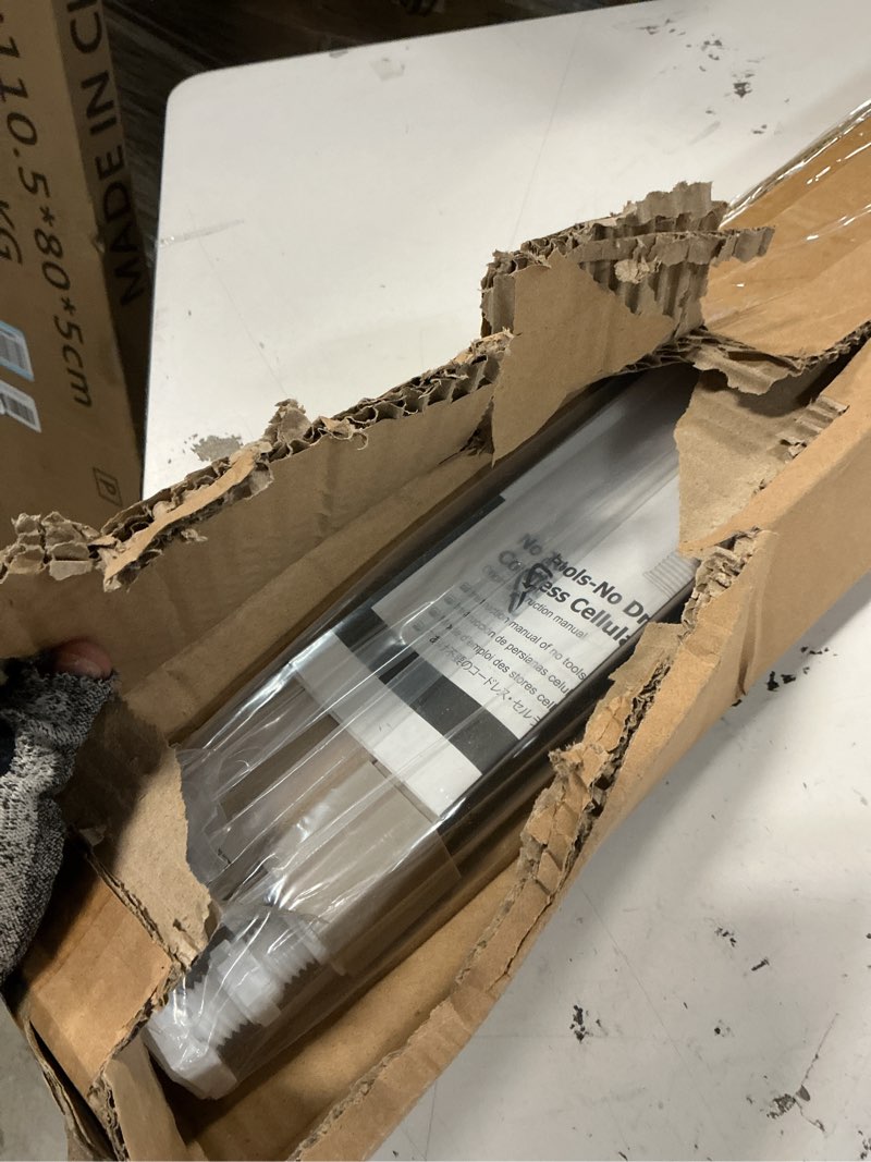 Condition photo showing Good Condition for Changshade Cordless Cellular Shades, Blackout Honeycomb Shades for Windows, Pull Down Pleated Blinds, Easy to Install for Indoor Windows and French Doors,36\" W x 72\" H, Light Brown Blackout Light Brown 36\"W x 72\"H