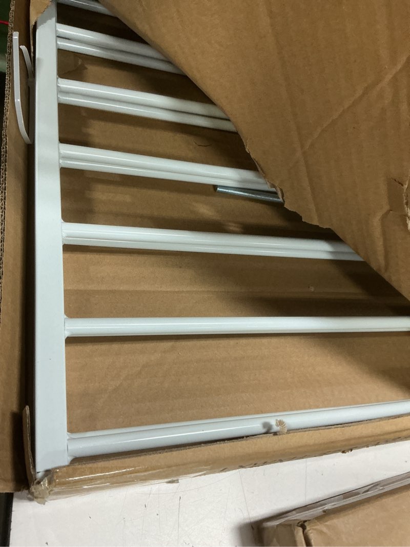 Condition photo showing As Is for Regalo 2-in-1 Extra Wide Stairway and Hallway Walk ThroughBaby Safety Gate, Hardware Mounting, White 24"x40.5"x28.5"(Pack of 1) White 24-40.5"W x 28.75"H