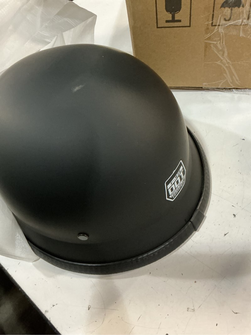 Condition photo showing Good Condition for motorcycle helmet, aircraft style, black x-large