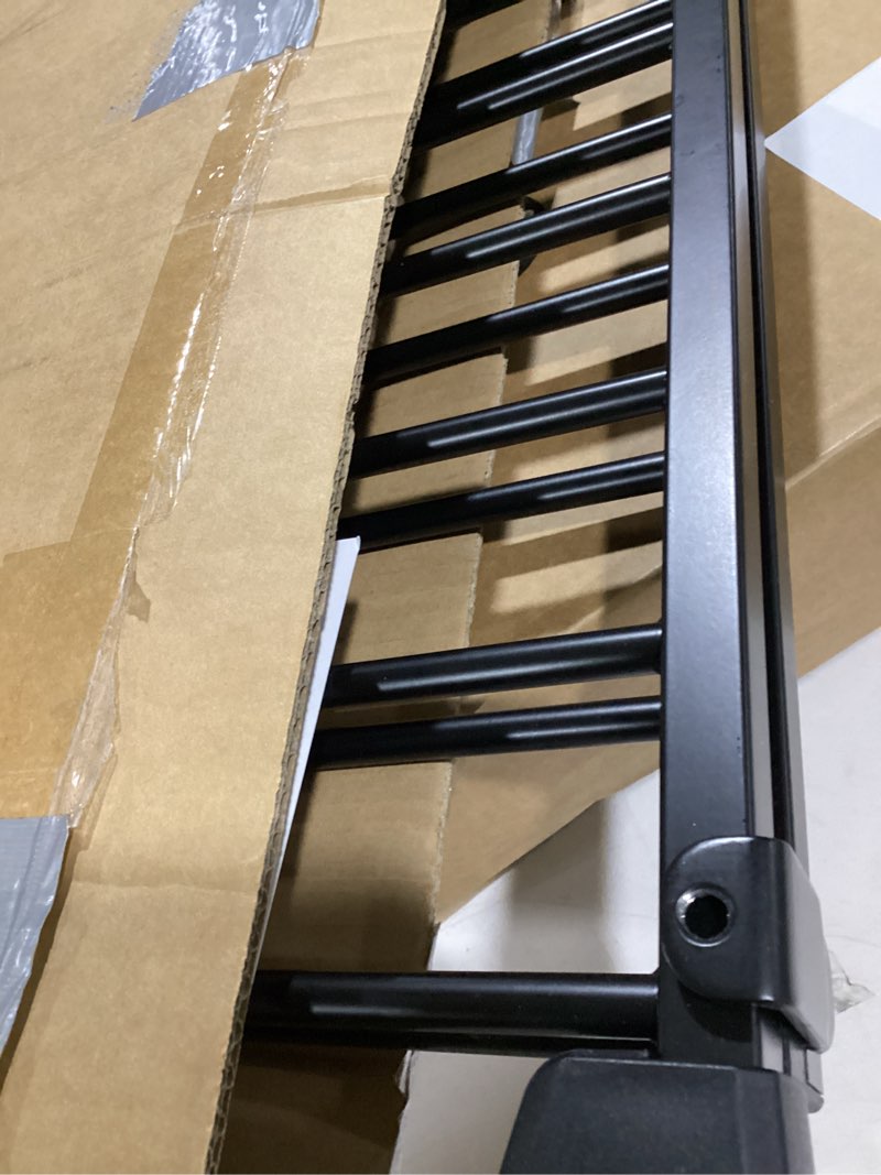 Condition photo showing Good Condition for babelio 29.7-46.5" no bottom bar baby/dog gate for stairs, house and doorways, auto close safety pet gates with large walk thru door, hardware mount, black boundless - black 29.7-46.5"w x 28"h