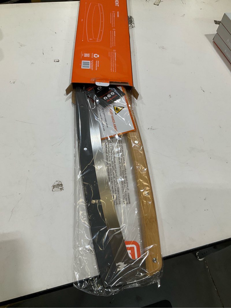 Condition photo showing Good Condition for solo stove pi pizza rocker cutter | multifunctional pizza knife, effortless slicing of pizza and herbs, stainless steel pizza rocker blade with bamboo handles, length: 47,6 cm
