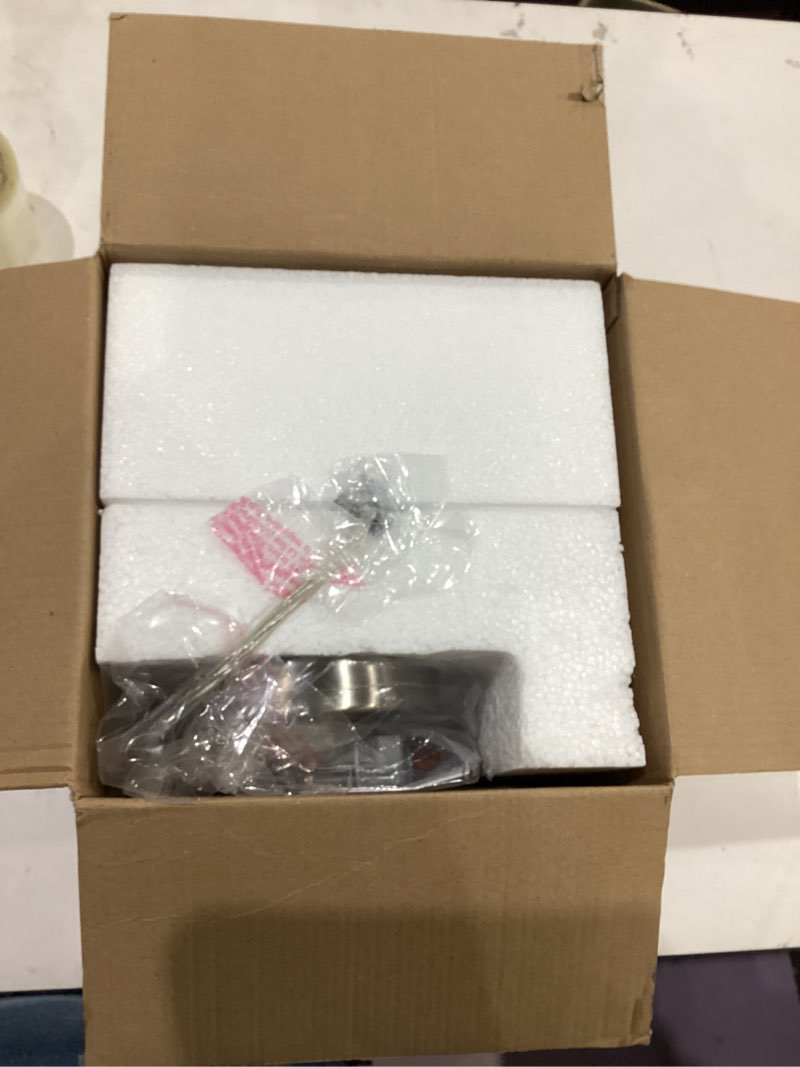 Condition photo showing Good Condition for Westinghouse Lighting 6135700 One-Light Indoor Mini Pendant Light, Ceiling Light Fixture, Brushed Nickel Finish with Clear Seeded Glass Vintage Brushed Nickel