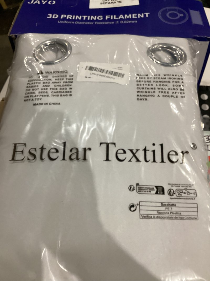 Condition photo showing Good Condition for estelar textiler ombre blackout curtains 84 inch length 2 panels set for living room, navy blue and greyish white energy saving thermal insulated grommet drapes for bedroom, 52wx84l, one pair navy blue and greyish white 52"w x 84"l (pack of 2)