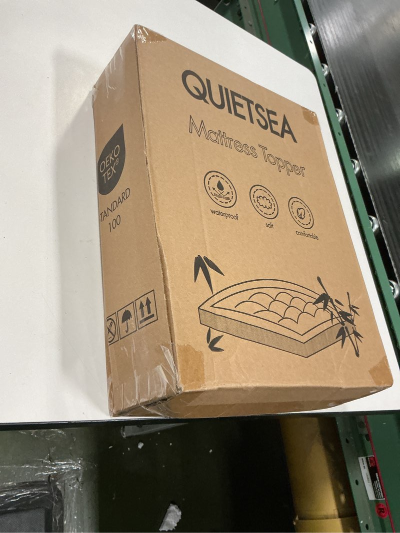 Condition photo showing New/Like New for Mattress Topper Twin Size Mattress Pad,Viscose Made from Bamboo Mattress Cover,Pillow Top Mattress Topper for Back Pain Relief,Waterproof,Soft Mattress Pad39x75 inch, White White Twin