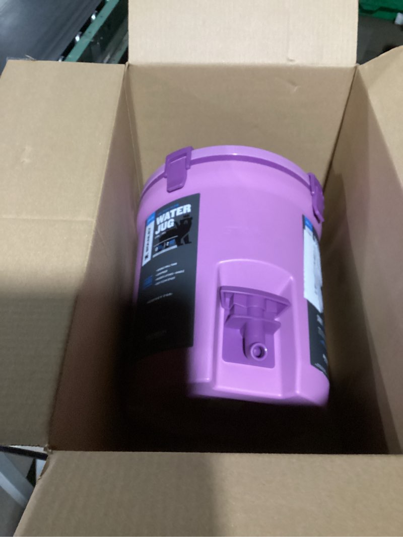 Condition photo showing As Is for Stanley Adventure Fast Flow Water Jug 2 Gallon | Leakproof Ice Water Dispenser | Insulated Beverage Cooler | Easy Pour Spigot and Latched Foam Lid | BPA-Free Lilac