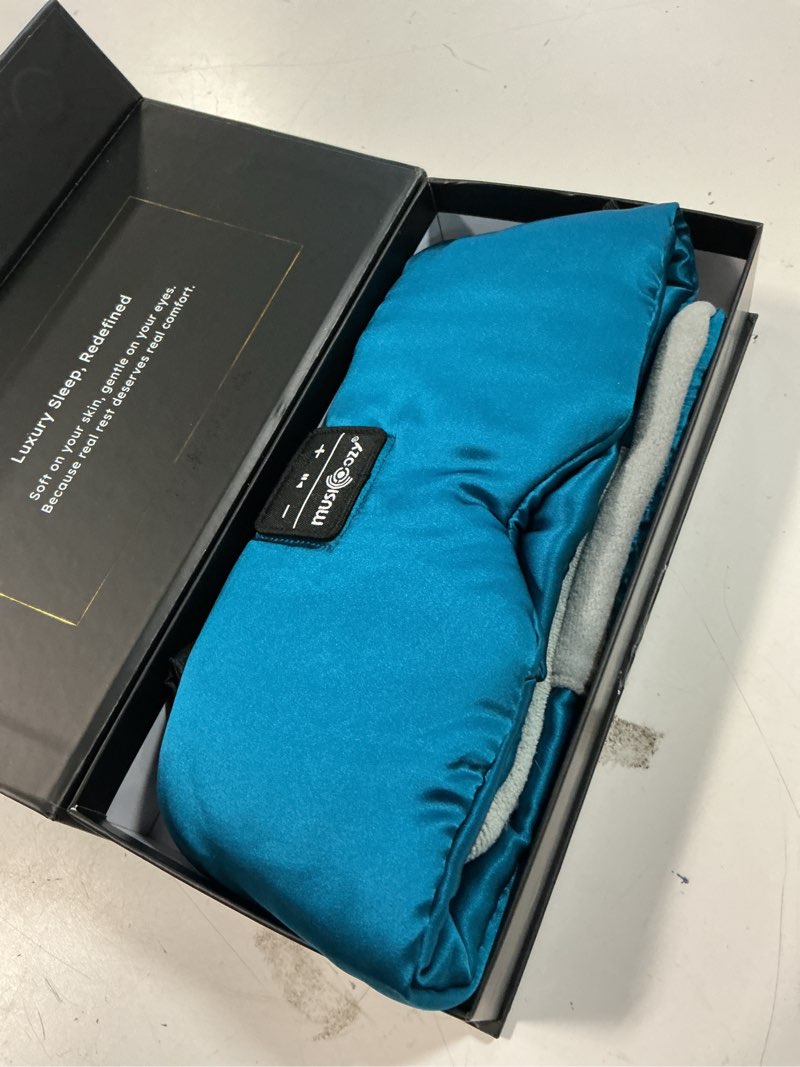 Condition photo showing Good Condition for musicozy 3d silk bluetooth sleep mask headphones, mulberry silk eye mask with ultra-thin wireless sp