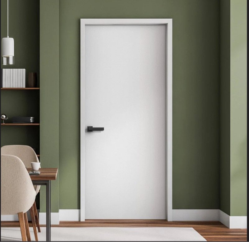 White Primed Smooth Solid Wood Core Flush Flat Door Slab