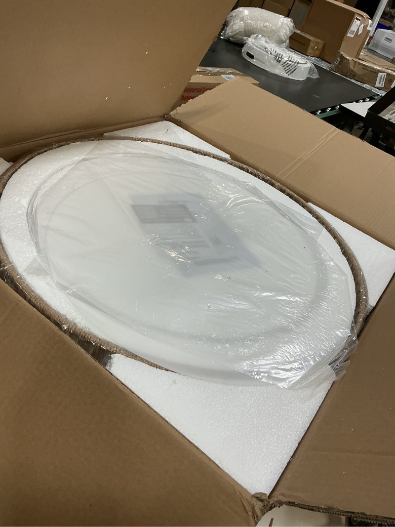 Condition photo showing Good Condition for 12.6" Rattan Pendant Light, Boho Chandelier Light Fixture with Fabric Shade, Farmhouse Rattan Hanging Ceiling Lighting Fixture for Dining Room, Living Room, Kitchen Island, Bedroom, Hallway, Foyer 12.6" Straight weaving