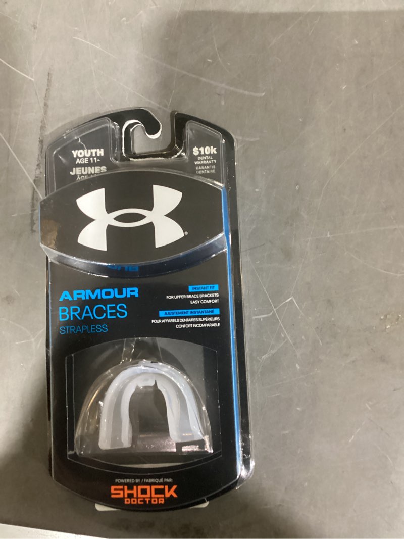 Condition photo showing New/Like New for mouth guard for braces, sports mouthguard for football, lacrosse, hockey, basketball, strapless, youth & adult