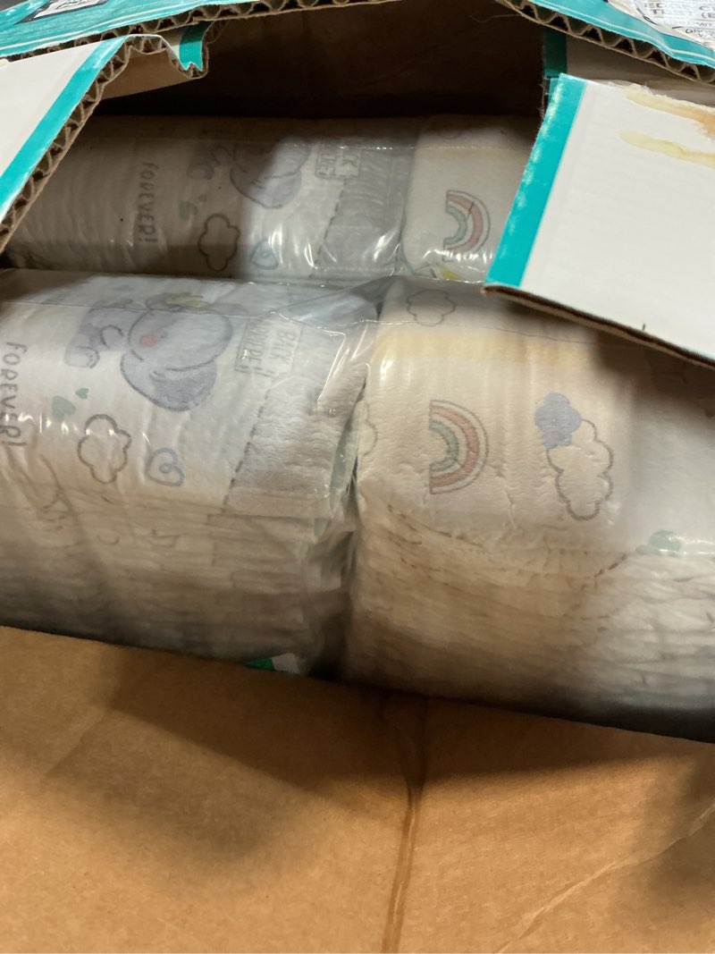 Condition photo showing New/Like New for pampers swaddlers newborn diapers, size newborn (10 lbs), 140 count, fragrance free, hypoallergenic, absorbent, pediatrician recommended, skin safe newborn 140