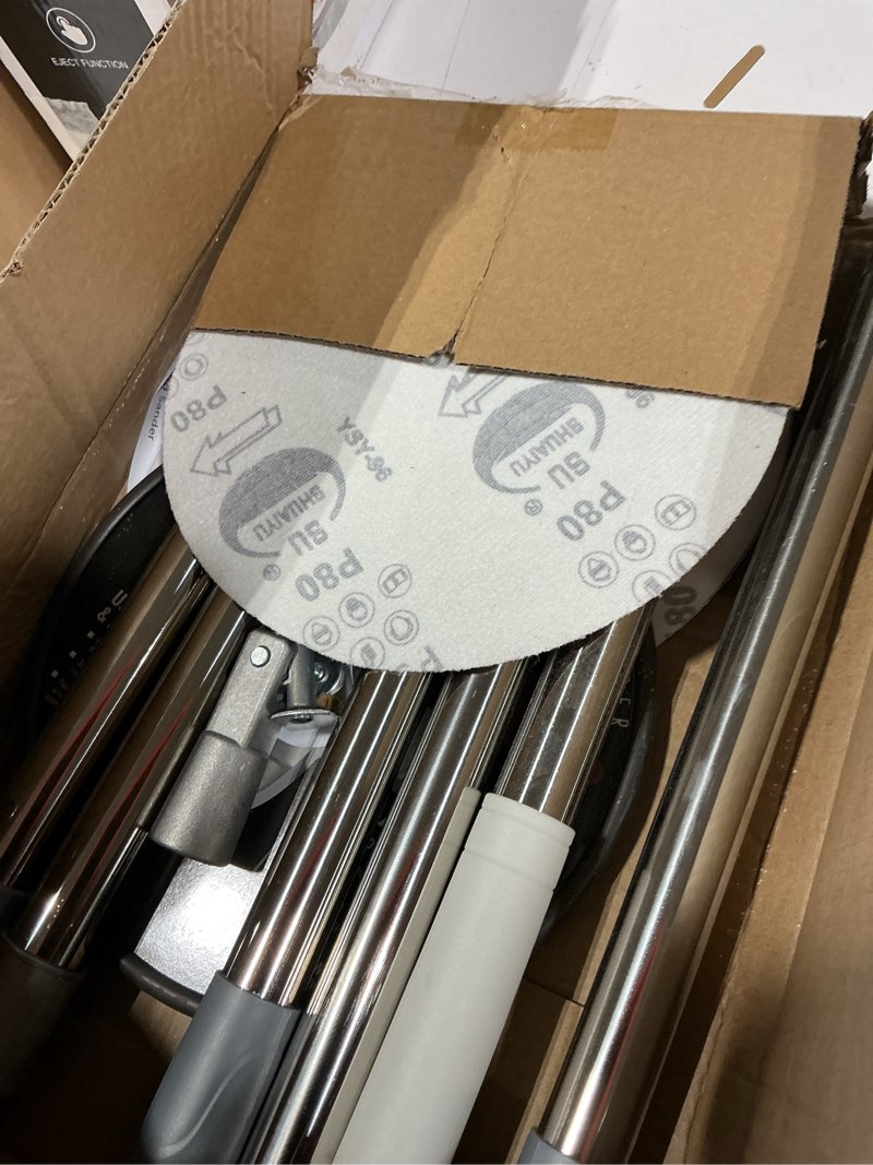 Condition photo showing New/Like New for pole sander for drywall, sanding pole – 49-93 inch manual hand drywall sander with extension pole, perfect for painting | complete with 5 sanding sheets (60, 100, 180, 240, 320 grit)