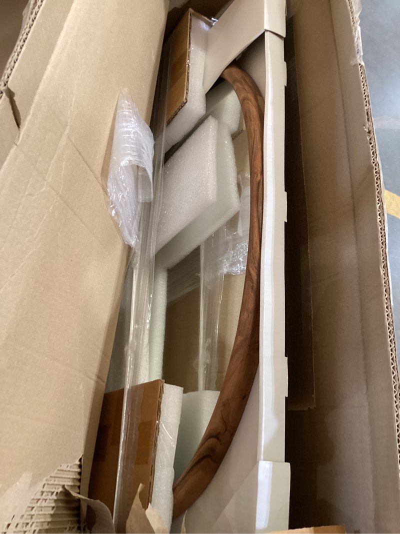 Condition photo showing Good Condition for 30"x27" rounded corner accent mirror - hearth & hand™ with magnolia