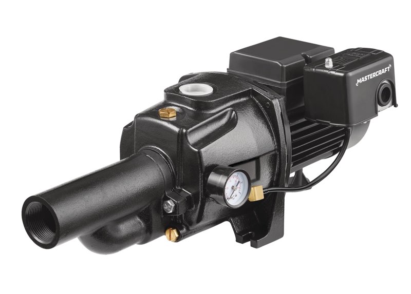 mastercraft 1/2-hp cast-iron dual-voltage electric convertible jet pump