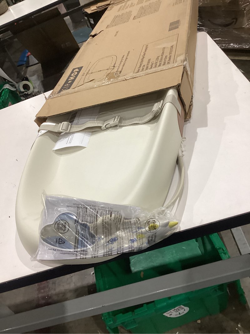 Condition photo showing Good Condition for skip hop baby changing pad nursery style wipe-clean contoured with cushioned foam, non-skid base, built-in safety belt & tuck-away toy bar fits standard changing tables, oat 16" oat