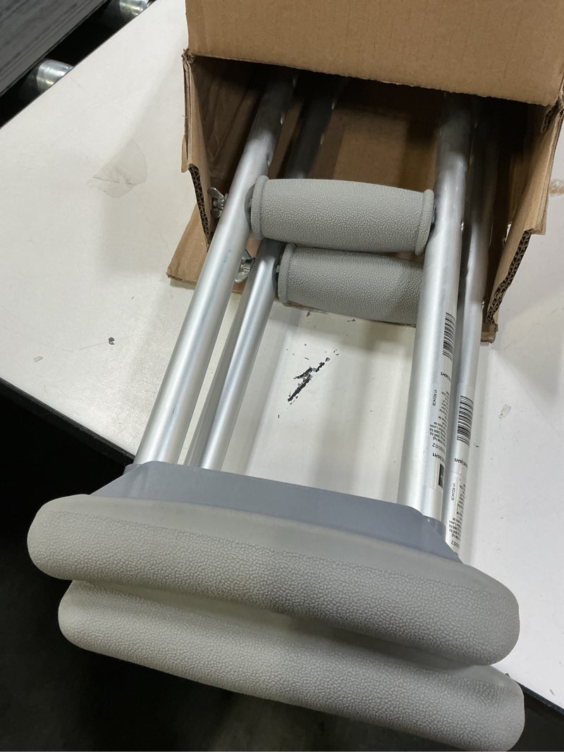 Condition photo showing As Is for Medline Youth Aluminum Guardian Crutches for Kids, Adults & Seniors 4’6”–5’2”Tall, Walking Aid for Reliable Balance, Comfortably Holds Up to 300 lbs. Small, 4'6"-5'2"