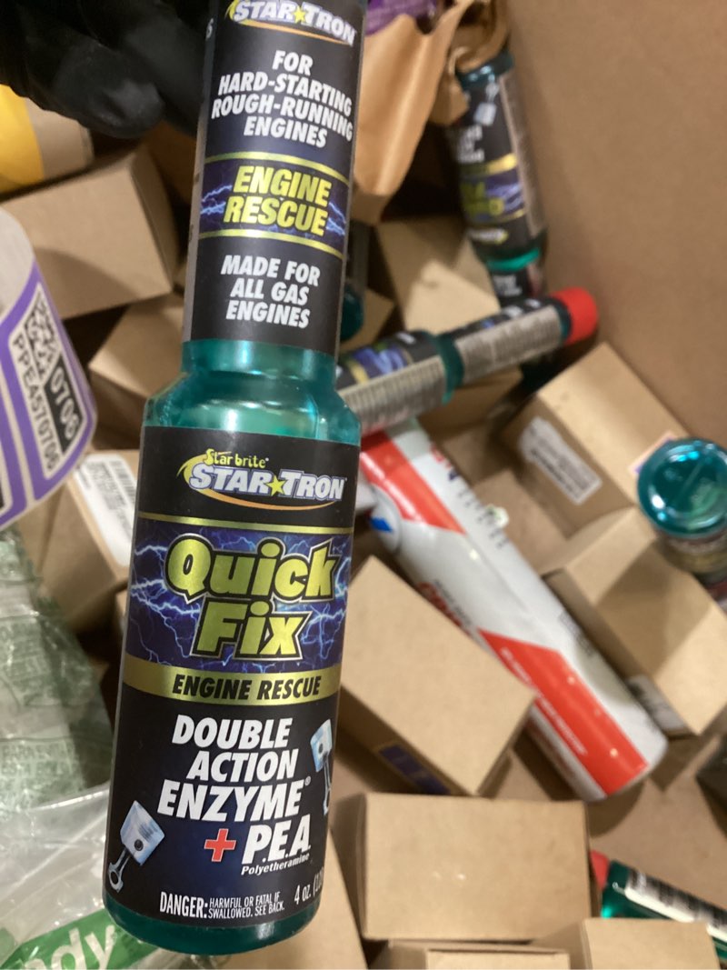 Condition photo showing New/Like New for Star Tron Quick Fix Engine Rescue - Double Action P.E.A. Polyetheramine + Enzyme Technology - for All Gas Engines - 4 OZ Treats 20 Gallons (18604P)