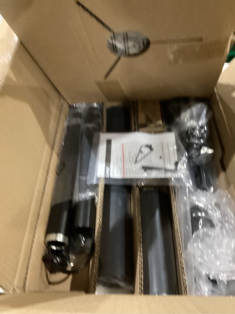 Condition photo showing Good Condition for Dimmable Floor Lamp, 3 Lights Black Arc Floor Lamps for Living Room, Modern Tall Standing Tree Lamp with Black Shade & Heavy Base, Large Floor Lamp for Bedroom Office, 3x1000 LM LED Bulbs Included Matte Black-Black Linen Shade