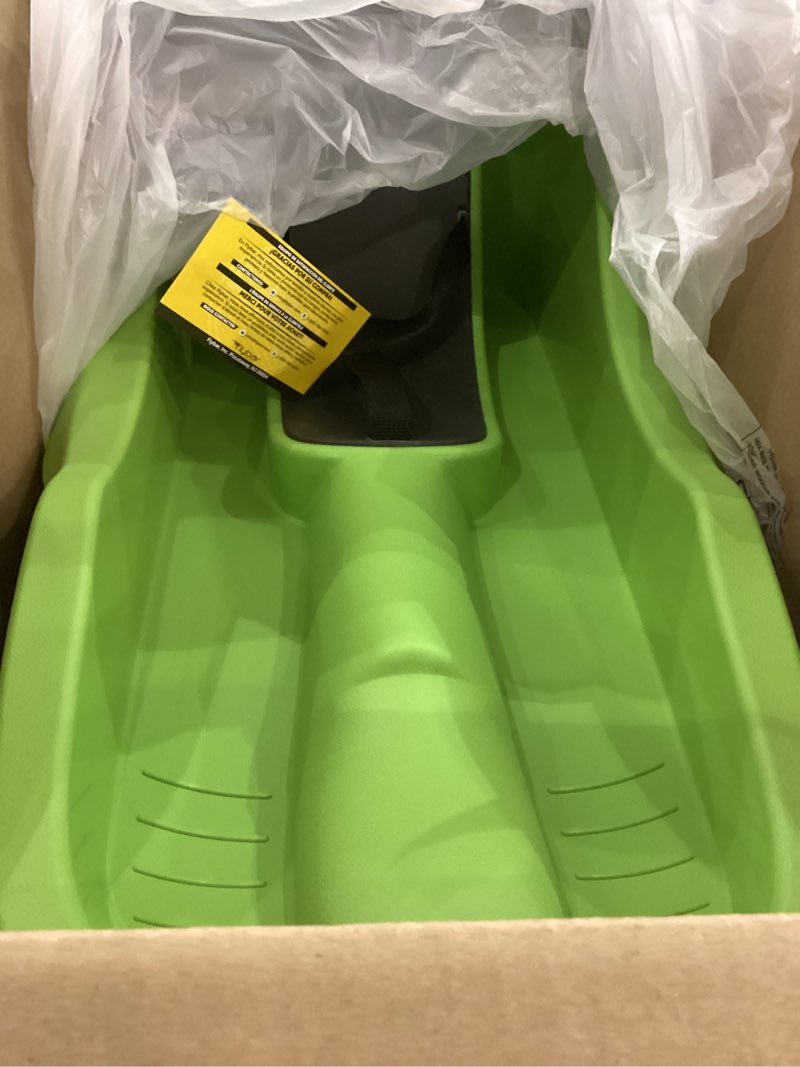 Condition photo showing Good Condition for Gizmo Riders Baby Rider, Toddler Sled - 3-Point Harness, Anti-Slip Seat, Retractable Tow Strap, Durable Plastic, Ideal for 6 Months to 3 Years, Supports Up to 55 lbs, Winter Fun for Little Ones Mystic Green