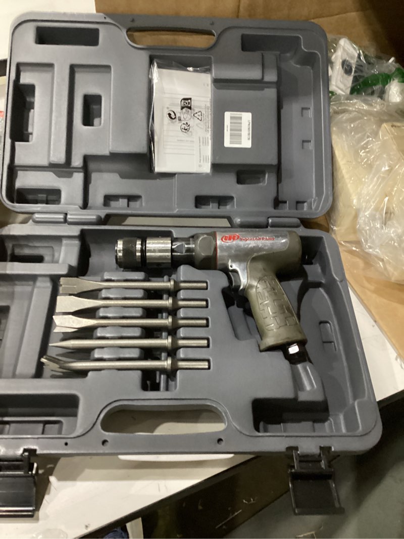 not tested ****ingersoll rand 123maxk vibration reduced air hammer 5-piece chisel set, 3,530 bpm, 2-5/8\" stroke, ro
