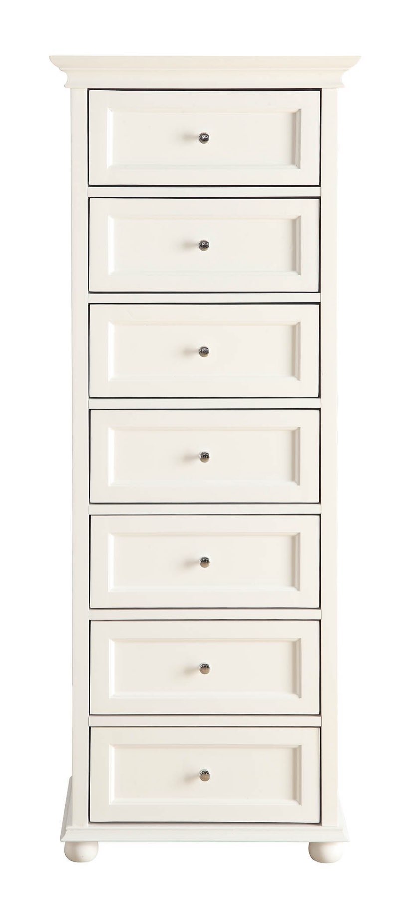 Capri Seven Drawers Cabinet (White)