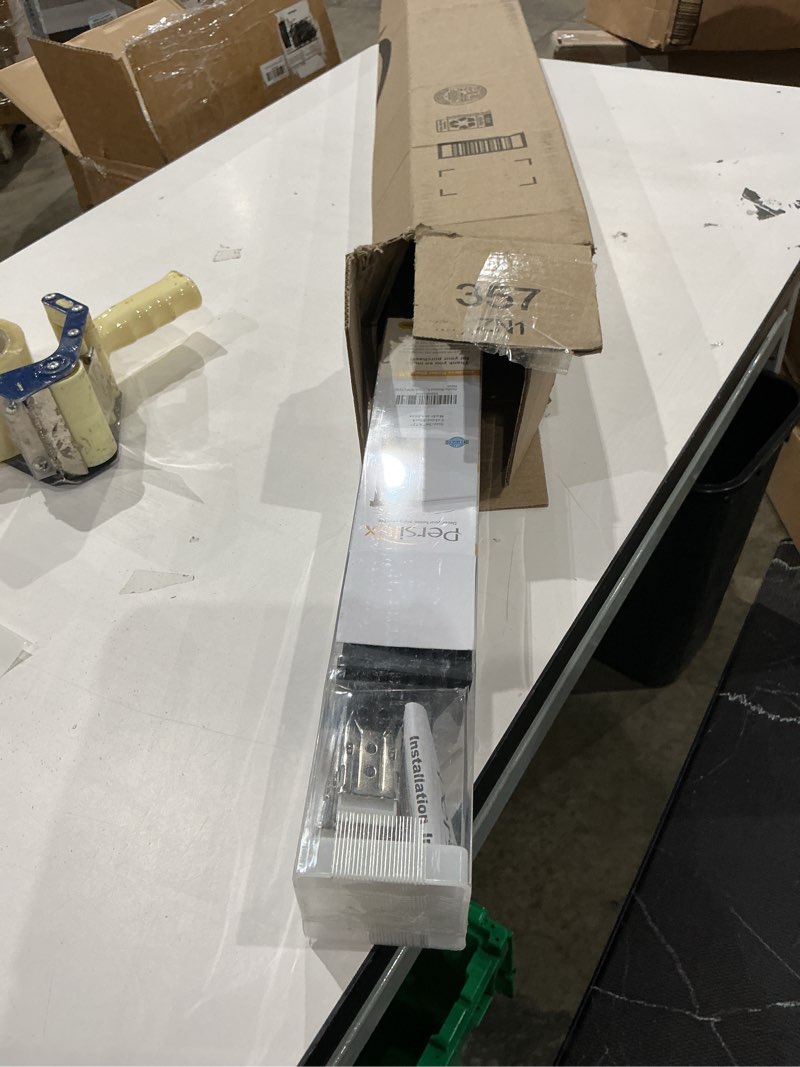 Condition photo showing Good Condition for persilux blackout roller shades - cordless roller blinds with valance, thermal insulated fabric window blinds, uv protection for home, office and bedroom (black, 20\"w x 72\"h) 20\"w x 72\"h black