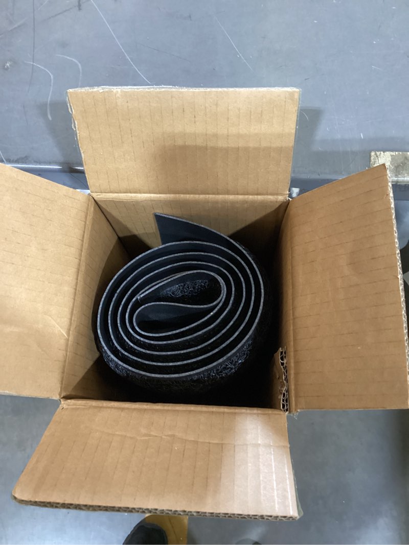 Condition photo showing As Is for front door mat for outside entry, 60" x 36" heavy duty outdoor doormat for entryway to trap dirt and moisture, non-slip waterproof welcome mats for home entrance 3' x 5' (rectangular) black texture