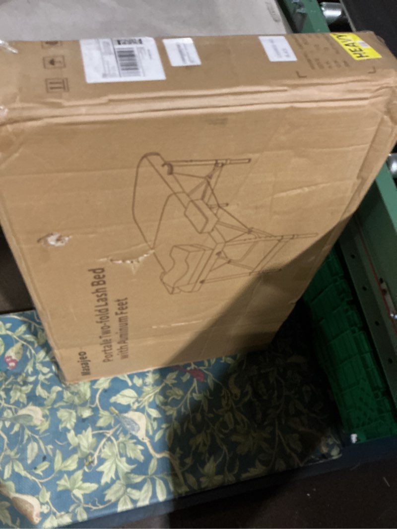 Condition photo showing Good Condition for Portable Lash Bed for Lash Extensions Massage Table Esthetician Bed Salon Table Spa Bed Height Adjustable Waterproof Aluminum Frame (Black)