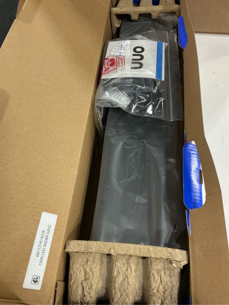 Condition photo showing Good Condition for new - onn. 2.0 led soundbar with 2 speakers, 20"